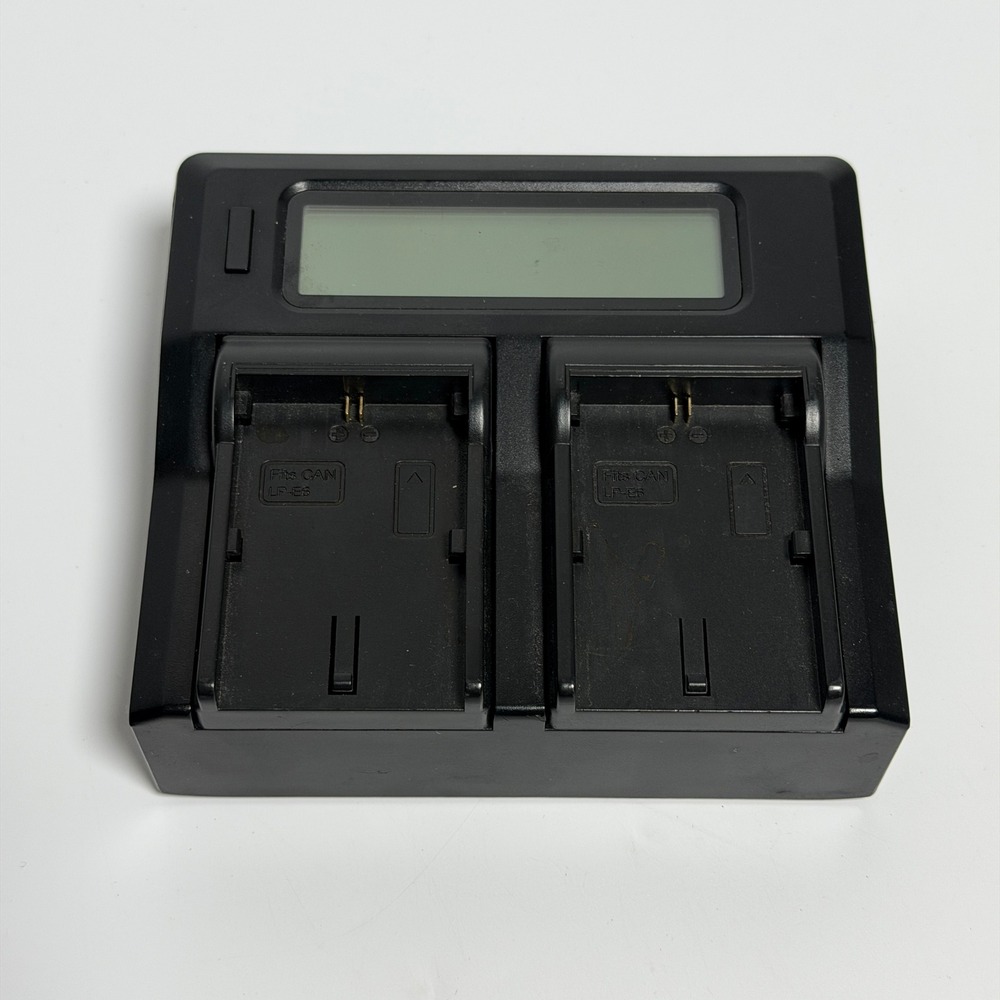 Neewer Unisex Battery Charger OS Black Dual LCD for LP-E6 DC-LCDQ